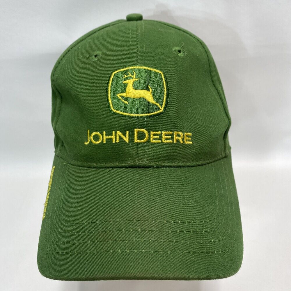 John Deere Green Owners Edition Baseball Cap Hat Adjustable Distressed